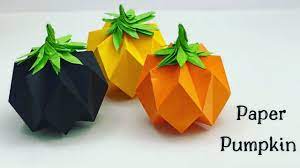 Diy Mini Paper Pumpkin Paper Craft Easy Origami Pumpkin Diy Halloween Decoration Ideas 2020 Youtu Halloween Origami Halloween Paper Crafts Origami Easy