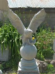 Lawn ornament lawn decor figurines bald eagle garden statues statue yard ornaments tree amazing coloring to this bald eagle sitting on tree stump, with great detail to feathers and eyes. Precast Garden Statues Country Garden Concrete