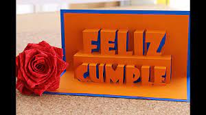 Feliz Cumpleanos Tarjeta Pop Up 3d Happy Birthday Remake Tarjetas De Cumpleanos 3d Manualidades Tarjetas De Cumpleanos Ideas De Tarjetas De Cumpleanos