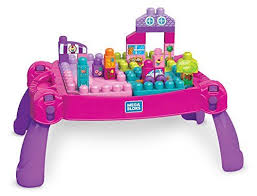 Mega Bloks Build N Learn Table Pink Building Kit Mega B Baby Girl Toys Baby Toddler Toys Cool Toys