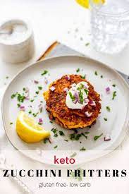 Keto Zucchini Fritters Low Carb Gluten Free Kicking Carbs Recipe Fritters Zucchini Fritters Recipes