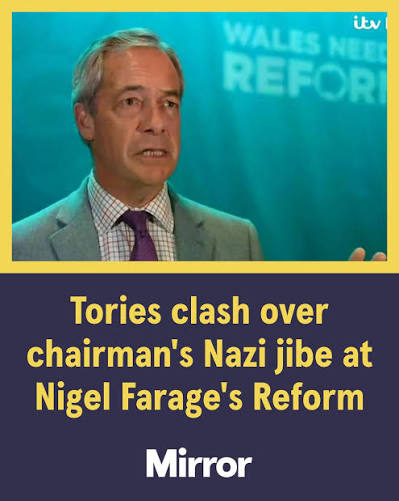 The Tory party chairman, Kevin Hollinrake, has apologised to Reform UK  voters after he likened the party's logo to one used by the Nazis Read the  full story ⬇️ https://www.telegraph.co.uk/politics/2025/12/05/tory-chairman -apologises-to-reform-voters ...