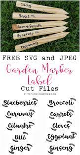 Free Svg And Jpeg Garden Labels For Stencil Making Garden Labels Garden Labels Diy Plant Markers