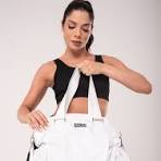 Bolsa de ombro e transversal branco dlk com 2 bolsos externos