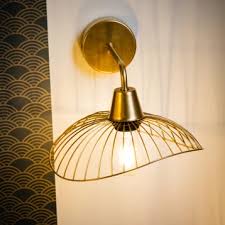 Applique Metal Laiton Seynave Kasteli 1 Lumiere S En 2020 Laiton Applique Murale Chambre Et Luminaire Mural