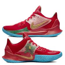 Spongebob nike shoes official release info sneakernews com. Pre Sale Kyrie Irving Spongebob Squarepants X Nike Kyrie Low 2 Mr Krabs Basketball Shoes Red