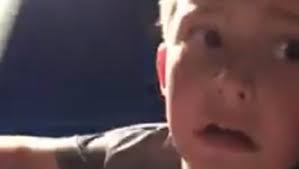 Father catches son when seatbelt fails