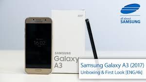 Samsung Galaxy A3 2017 unboxing english ...