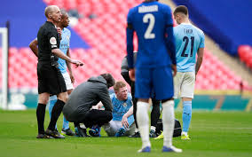 De bruyne suffered the injuries after a collision with chelsea defender antonio rudiger. Premier League De Bruyne Injury Could Be A Huge Blow For Manchester City Marca