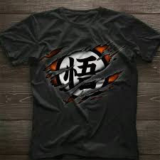 dragonball dbz t shirts black kanji clothes design