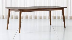 Tate Walnut Extendable Midcentury Dining Table Reviews Crate And Barrel Side Chairs Dining Extension Dining Table Walnut Dining Table