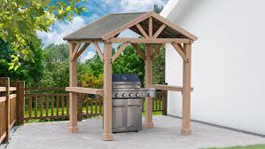 If you're going to pay more. Backyard Grilling Pavilion Yardistry Structures Gazebos Pavilions And Pergolas