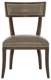 Cocoa Finish Only Upholstered Slip Seat And Half Back With Nailhead Trim Note Must Be Ordered Wi Side Chairs Dining Leather Dining Side Chairs Dining Chairs