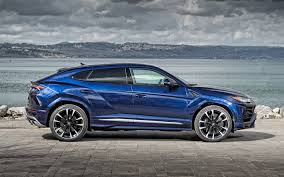 17 highway/ 14 combined curb weight ⚖️: Download Wallpapers Lamborghini Urus 2020 Suv Side View New Blue Urus Tuning Urus Sports Cars Lamborghini For Desktop Free Pictures For Desktop Free