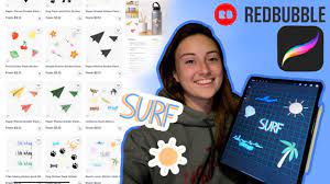 How to create art to sell on redbubble!! How I Make Sticker Packs For Redbubble Using Procreate Youtube
