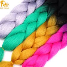 أومبير التضفير الشعر كانيكالون الكثير الأزرق الاصطناعية تجديل الشعر 24 100 جرام Xpression تجديل Braid In Hair Extensions Hair Extensions Wigs Hair Extensions