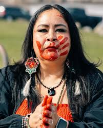 We're deeply honoured to stand alongside community today and document the  Red Dress March along the Wolastoq. Here are a few graphics and bts photos.  Thank you to the @indigenouswomenwabanaki for inviting