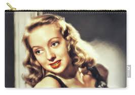Evelyn Keyes, Vintage Actress #3 Zip Pouch by Esoterica Art Agency