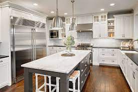30 Gray And White Kitchen Ideas Kitchen Remodel Contrasting Kitchen Island Country Kitchen