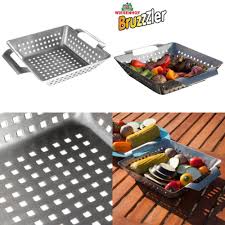 Bruzzzler Grill Basket Vegetable Bowl Made Of Stainless Steel Brushed Approx Chauffage Exterieur Barbecue