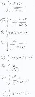 Solved sec?x dx x x 1-4 tan x A 2 0 2 sin 20 de I t sin sin? | Chegg.com