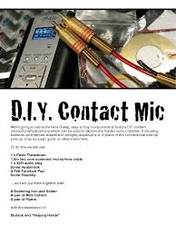 This ultimate guide has 18 metal detecting tools that cover almost all the aspects of the hobby! D I Y Contact Microphone Electrical Connector Electronics