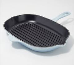 Le Creuset Cast Iron 12 Oval Skillet Grill Qvc Com Le Creuset Cast Iron Le Creuset Grill Pan Creuset