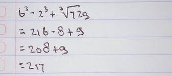 Sebutkan 10 bilangan kubik yang pertama. 6 2 Akar Pangkat 3 Dari 729 Adalah Brainly Co Id