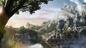 Hd Wallpaper Artwork Fantasy Art Mountains Lake Fortress Concept Art Wallpaper Flare This was the first piece of concept art released for destiny back in 2010, before bungie had detailed any info about the game. artwork fantasy art mountains lake