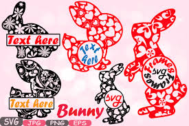 Download Split Circle Easter Bunny Flowers And Hearts Silhouette Svg Cutting Files Farm Clipart Monogram Rabbit T Shirt Bunny Ears Clip Art 637s By Hamhamart Thehungryjpeg Com