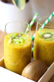 Smoothie Au Kiwi Et A La Mangue Recette Smoothie Mangue Smoothie Recette Recettes De Cuisine