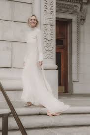 Unique Boho Lace Wedding Dress With Long Sleeves And High Neck By Australian L Eto B Turtleneck Wedding Dress Sheath Wedding Dress Lace High Neck Wedding Dress