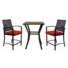 Shop Garden Treasures Lunburg 3 Piece Aluminum Patio Dining Set At Lowe S Wicker Patio Set Red Patio Furniture Patio Furniture Dining Set
