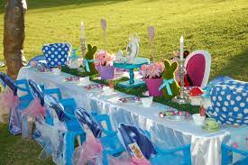 It was easy to reach the table now. Alice In Wonderland Table Setting Wish Upon A Party