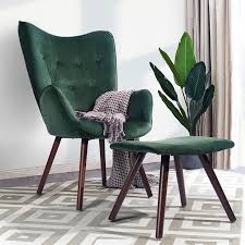 radcliffe 26 2 wide tufted velvet lounge chair and ottoman in 2021 velvet lounge chair chair and ottoman chair