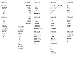 You get a call from a phone number you don't recognize. 37 Alphabet Pattern Programs In Java Character Pattern Programs