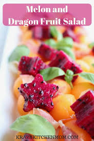 Melon And Dragon Fruit Salad Recipe Fresh Fruit Recipes Fruit Recipes Fruit Salad