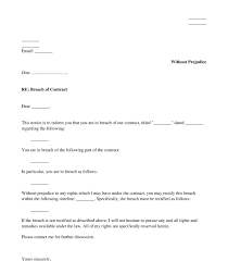 The manager grants your leave of absence, but doesn't record it anywhere in your employment file or notify other executives. Breach Of Contract Notice Sample Template