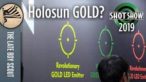 The other claimed advantage of the gold dot reticle is its effectiveness in a wider variety of environments. Holosun Gold Reticle Shot Show 2019 Youtube