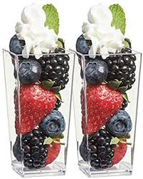 Appetizers and hors devours cookeatshare | party. Zappy Tall Square Mini Cube 3oz Clear Plastic Tasting Sample Shot Glasses Parfait Souffle Jello Dessert Tumbler Cups 40 Ct Party Mini Dessert Cups Buy Online At Best Price In Uae Amazon Ae