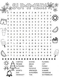 The objective of this game is to find all the words that are hidden inside the grid. Summer Word Search Coloring Rocks