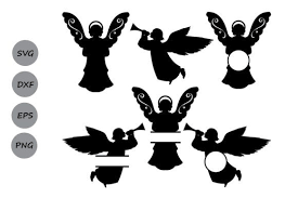 Download Christmas Angel Svg Graphic By Cosmosfineart Creative Fabrica Monogram Svg Christmas Svg Files Christmas Angels PSD Mockup Templates
