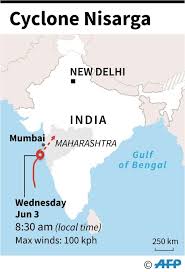Four people died and several others were injured across the state there was, however, a silver lining in the aftermath of cyclone, as mumbai recorded its cleanest air on june 3, said a report. Powerful Cyclone Nisarga Makes Landfall Near Mumbai