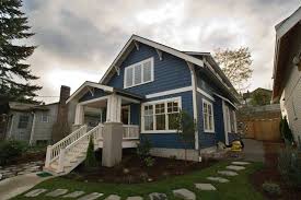 This home from nelaliving gives us major nautical vibes with stunning navy blue walls and crisp white. Craftsman Style Home Colors Exterior Magnificent Traditional House Plans 50415