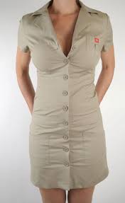 Dickies Girl Khaki Betty Ford Button Down New Dress All Sizes S M L Xl Ebay