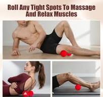 flintronic Massagebälle, Lacrosse ball, Erdnuss Faszienball für  Faszientraining Muskelmassage Schmerzlinderung, Faszienball Klein für  Beine, Füße, ...