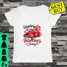 Target/men/boys valentines day shirts (1909)‎. Official Couple Boxer Red Truck Happy Valentine S Day Shirt Hoodie Tank Top And Sweater
