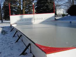 Our unique rink boards are offered in different sizes and shapes, and are made from different materials such as plastic, wood. Ice Rink Stake 5in1 6 Presto Install Backyard Rink