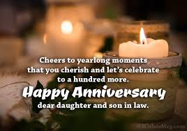 We are very lucky that our son has chosen a wife like you. Anniversary Wishes For Daughter And Son In Law Wishesdisney Wishes Disney