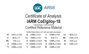 We did not find results for: New Cobalt Alloy Reference Materials